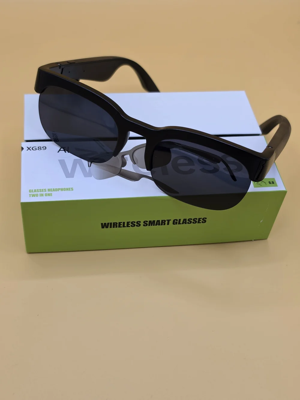 Wireless Smart Glasses - Black